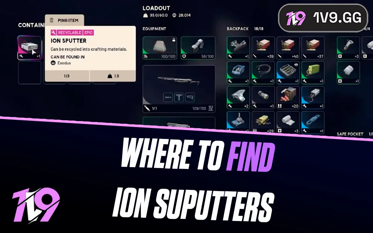 Where To Find Ion Sputters in Arc Raiders